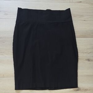 Suzy Shier Classic Black Pencil Skirt